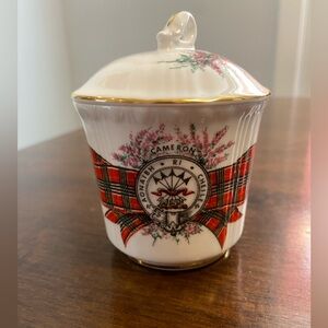 CAMERON - Vintage Royal Grafton Cameron Clan Tartan Jam Jar